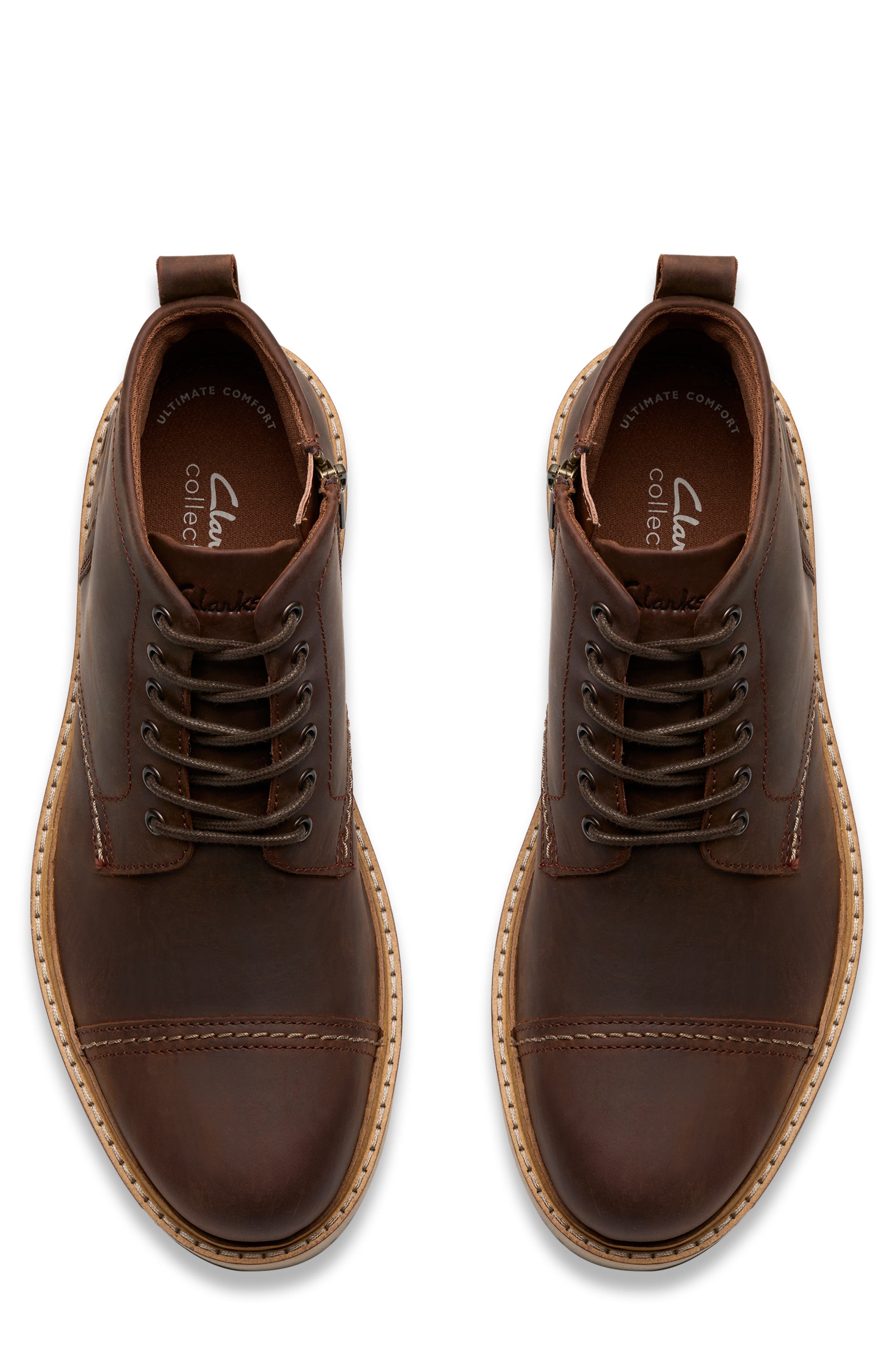 Clarks<sup>®</sup> Weltridge Side Zip Boot, Alternate, color, Tan Leather