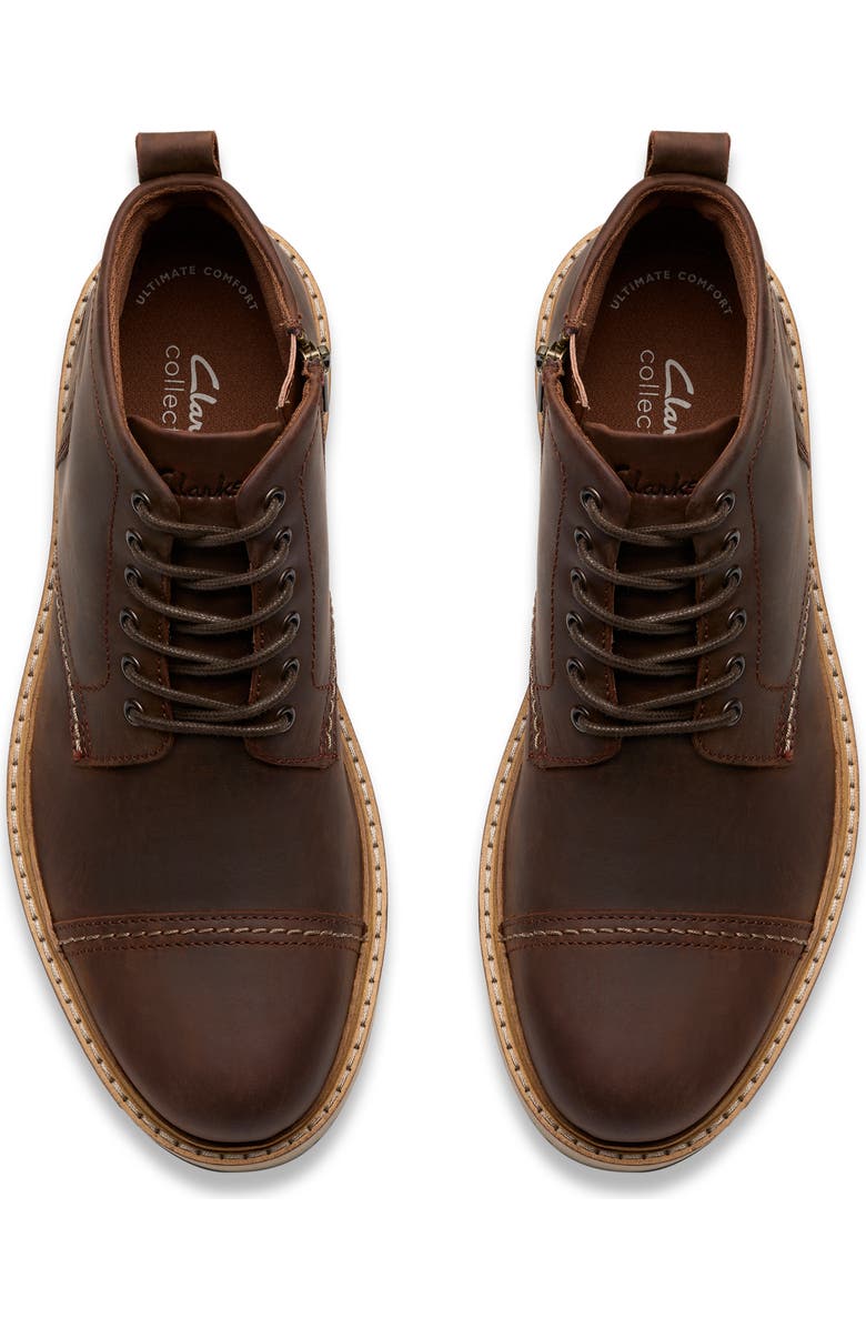 Clarks<sup>®</sup> Weltridge Side Zip Boot, Alternate, color, Tan Leather