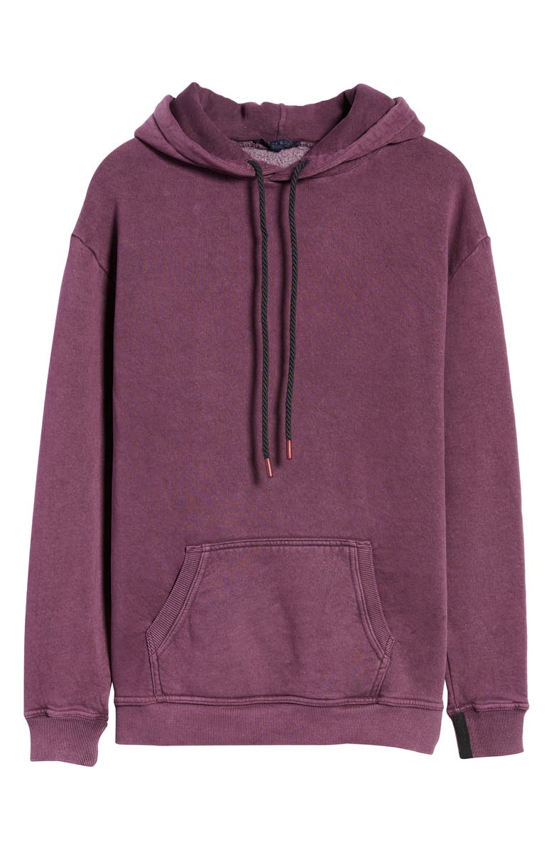 Stone Rose Men's Acid Wash Fleece Hoodie, Alternate, color,