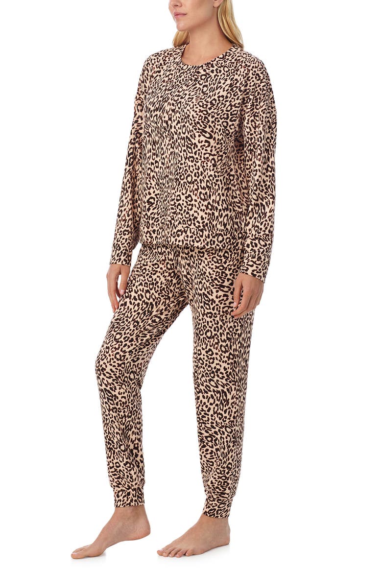 Long Pajamas, Alternate, color, BROWN PT