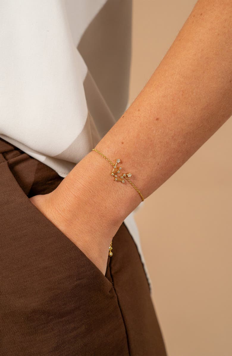 Sterling Forever Zodiac Bracelet, Alternate, color, Silver Aquarius