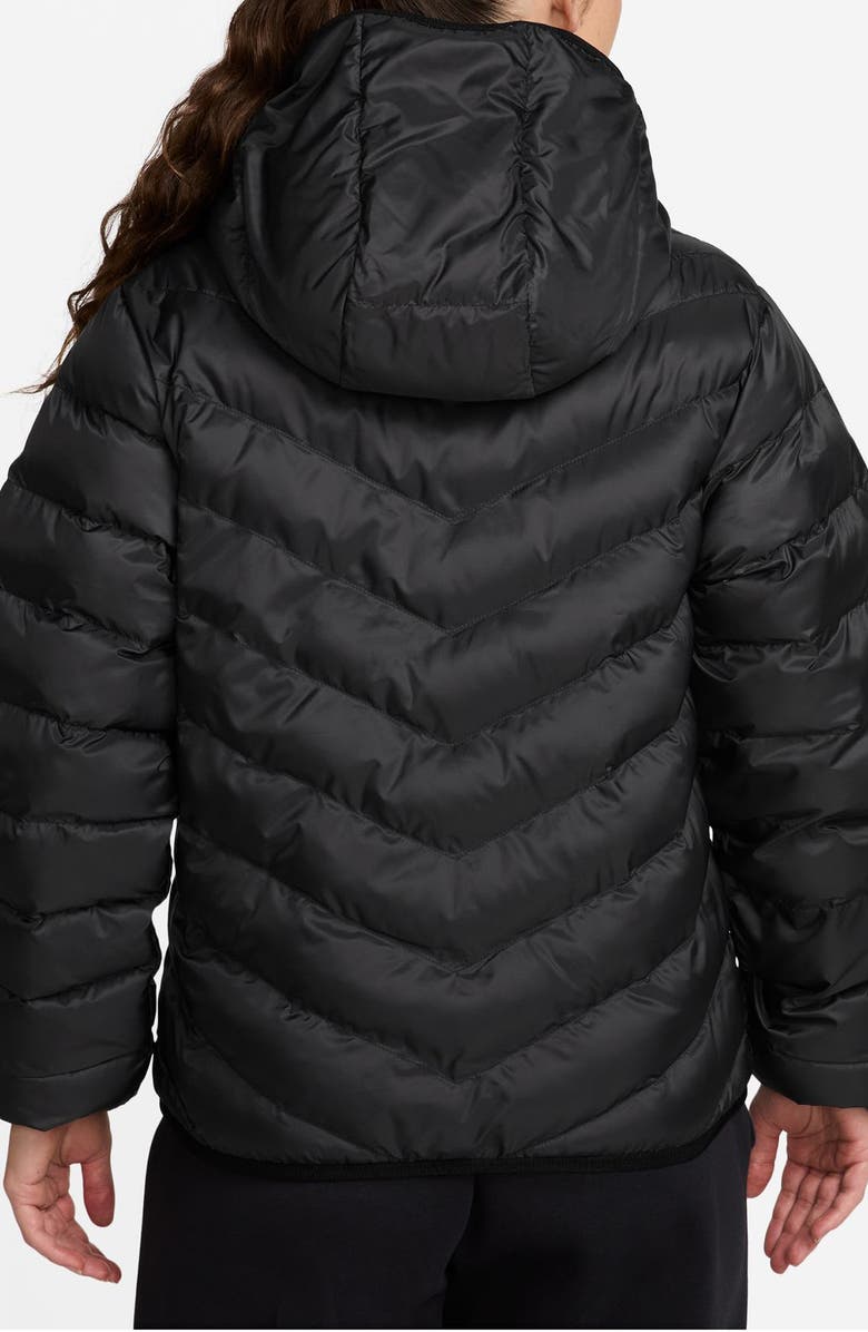 Nike Sportswear Therma-FIT Water Resistent Puffer Jacket with Removable Hood, Alternate, color, Black/ Sail