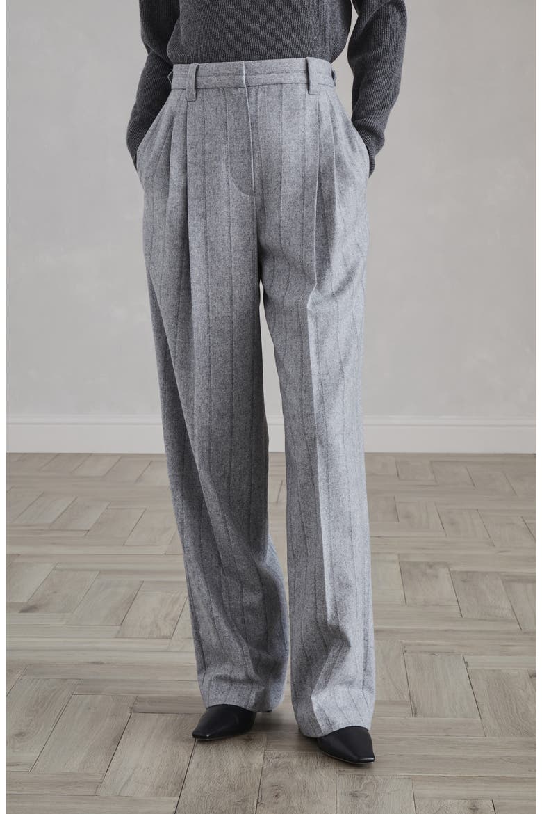 Relaxed Tailored trousers, Alternate, color, Light Grey