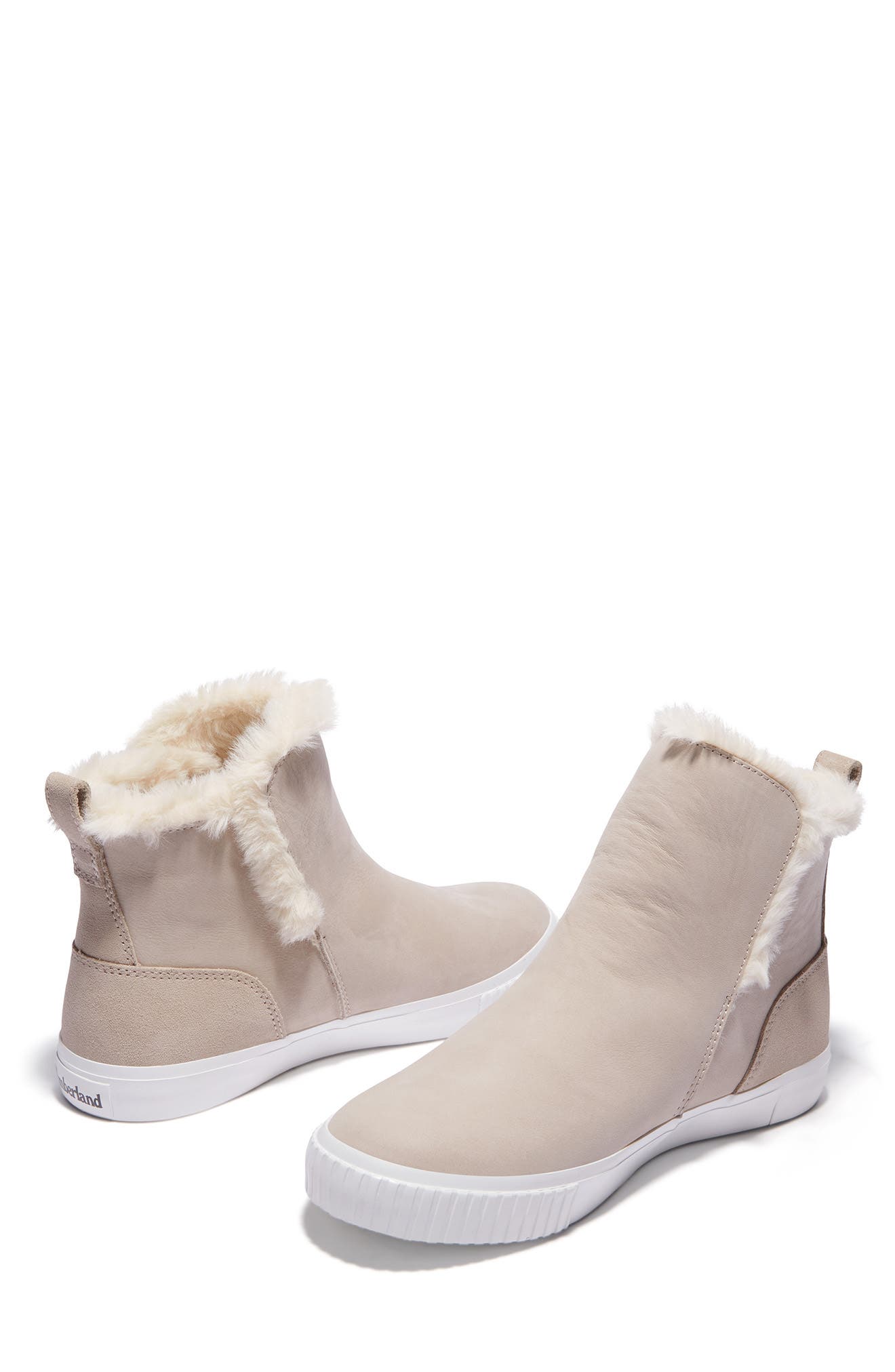 Skyla Bay Faux Fur Lined Pull-On Boot, Alternate, color, LIGHT TAUPE
