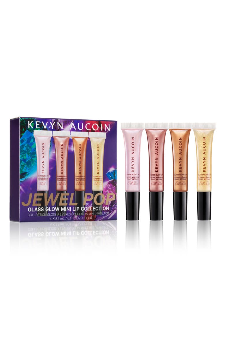Kevyn Aucoin Beauty JewelPop Mini Glass Glow Lip Set, Main, color,