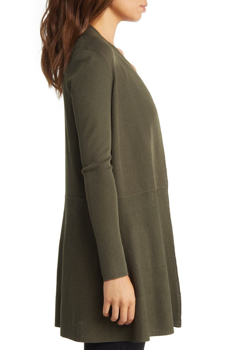 Anne Klein Monterey Peplum Open Front Cardigan, Alternate, color, 