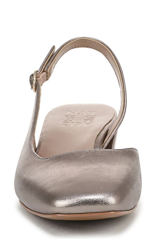 Naturalizer Jayla Half D'orsay Slingback Pump In Silver