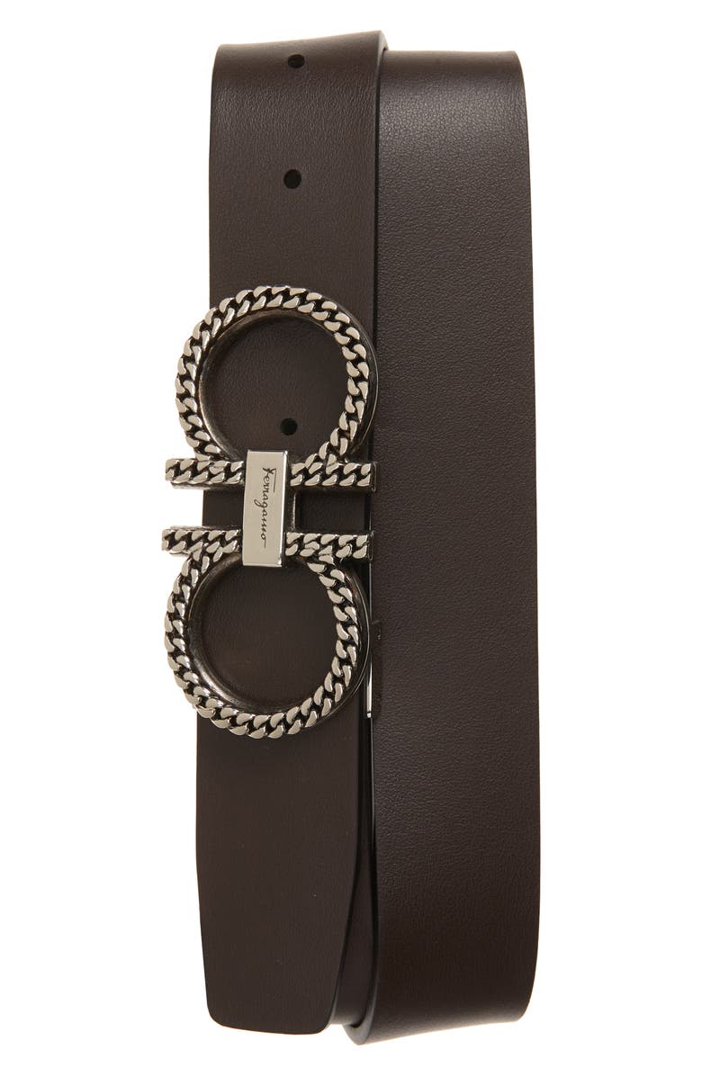 FERRAGAMO Salvatore Ferragamo Double Gancio Reversible Leather Belt, Alternate, color,