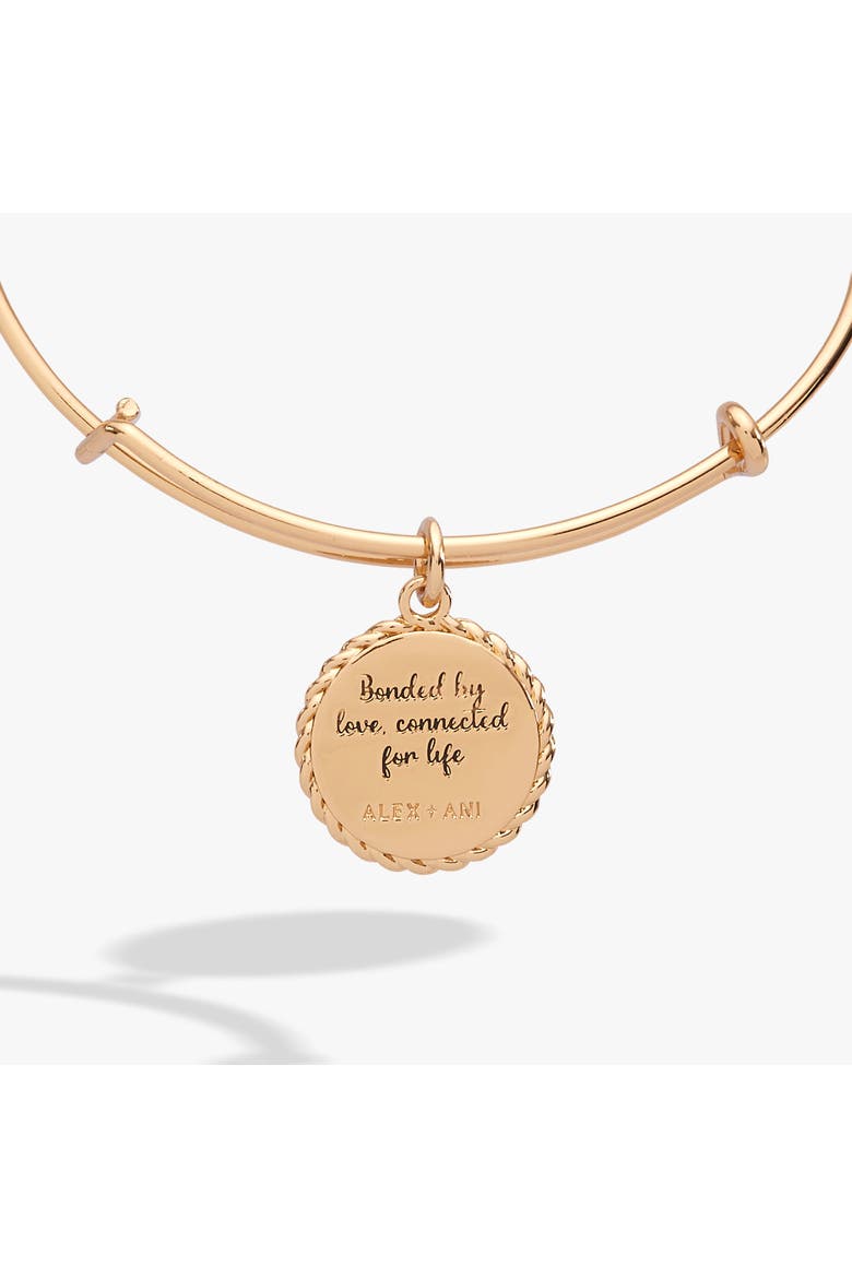 Mom Charm Bangle, Alternate, color, Gold
