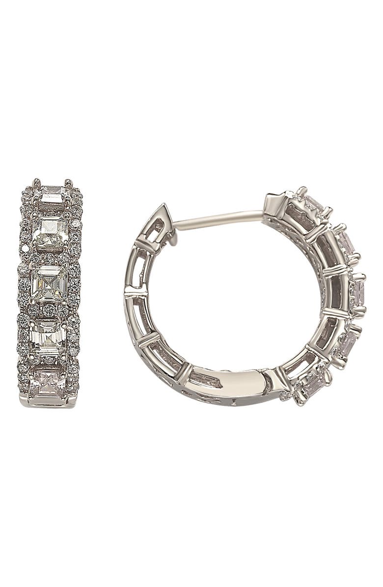 SUZY LEVIAN CZ Huggie Hoop Earrings, Main, color, 