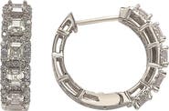 SUZY LEVIAN CZ Huggie Hoop Earrings