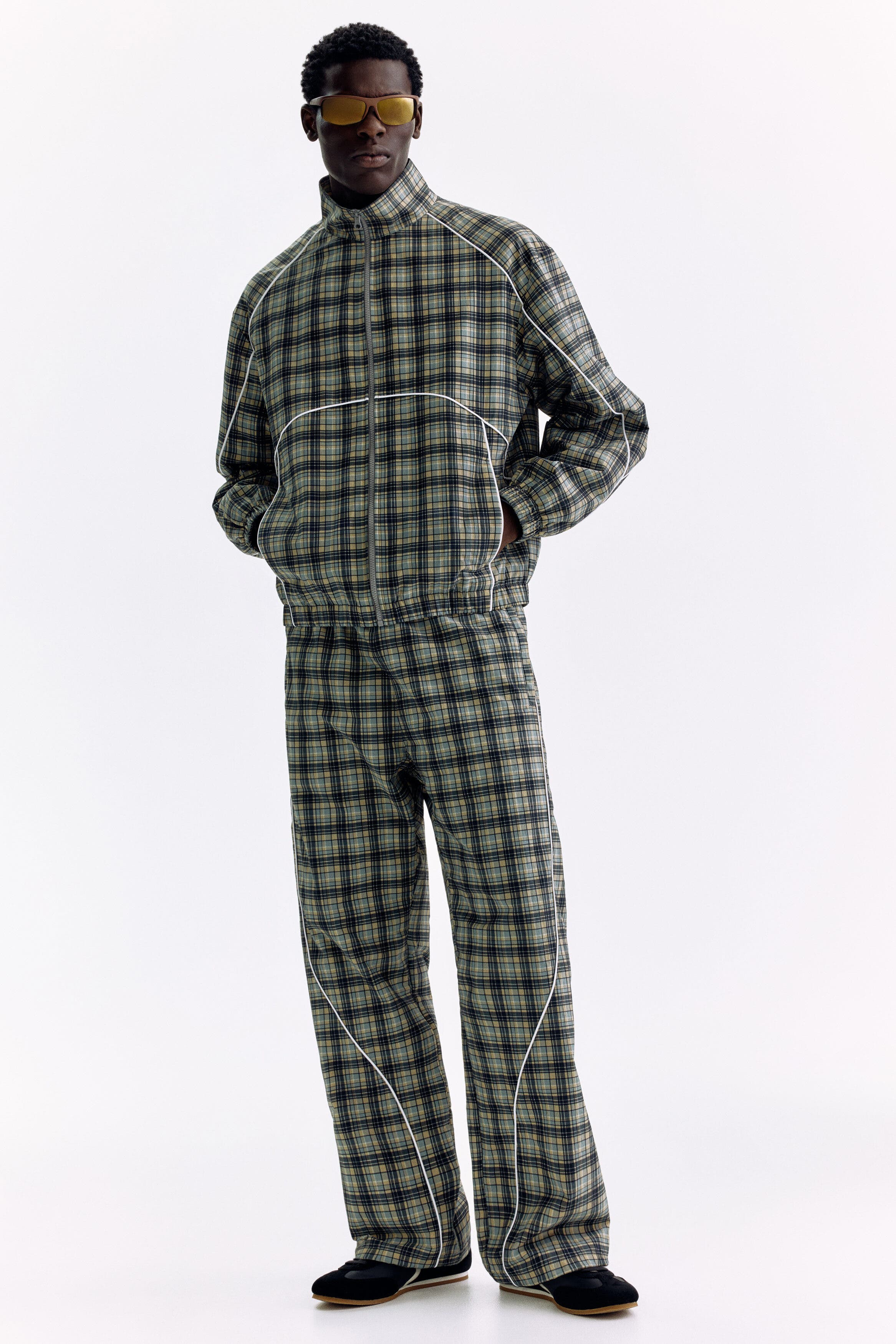 Relaxed Fit Nylon Track Pants - image 2