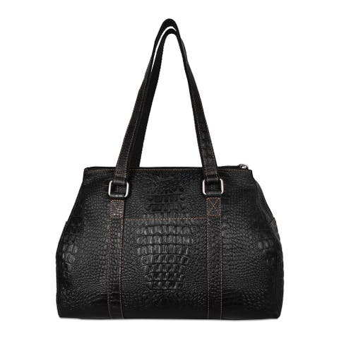 Hornback Croco Satchel Handbag
