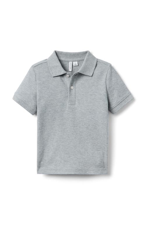 Janie And Jack The Classic Pique Polo In Gray