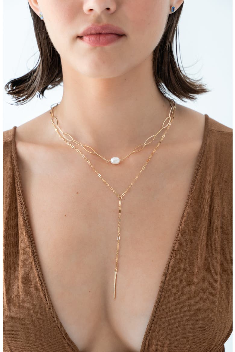 Perla Choker, Alternate, color, 14K Gold Filled