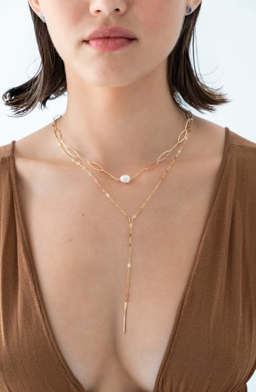 Albisia Perla Choker In 14k Gold Filled