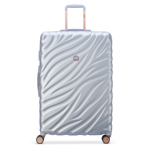 Delsey Paris Alexis Hardside 2-piece (21"/29") Expandable Spinner Luggage Set In Platinum/rose Gold