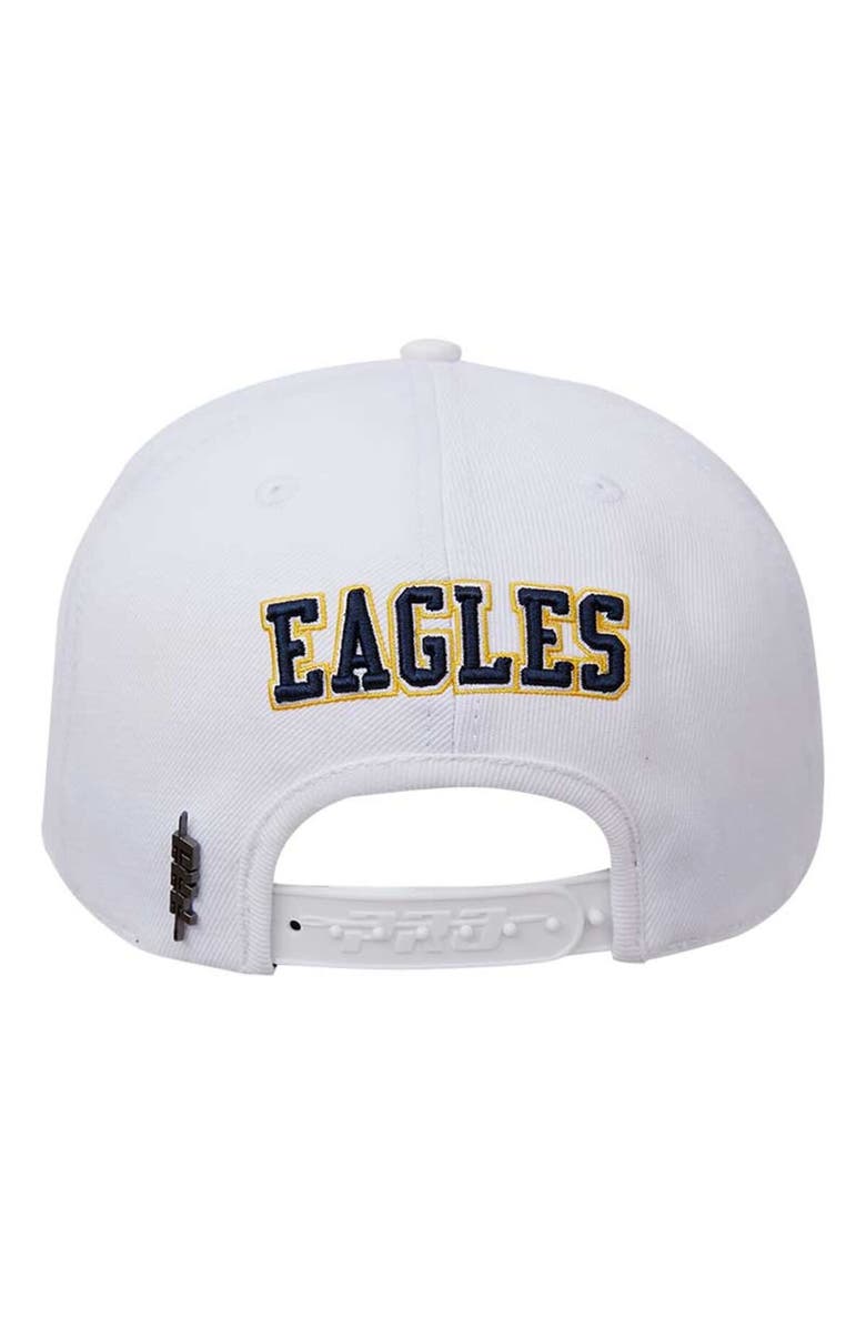 PRO STANDARD Men's Pro Standard White Coppin State Eagles Primary Logo Evergreen Wool Snapback Hat, Alternate, color, White