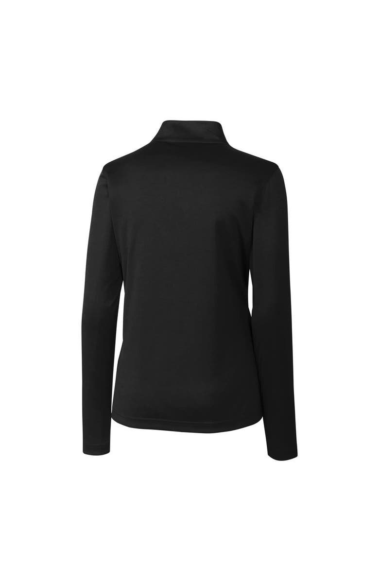 Cutter & Buck Women's Cutter & Buck  Black Charlotte Knights Clique Spin Eco Performance Half-Zip, Alternate, color, 