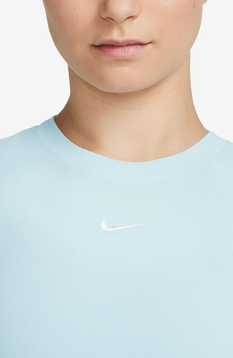 Nike Sportswear Essential Slim Crop Top, Alternate, color, Glacier Blue/ White