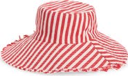 Treasure & Bond Frayed Edge Stripe Bucket Hat