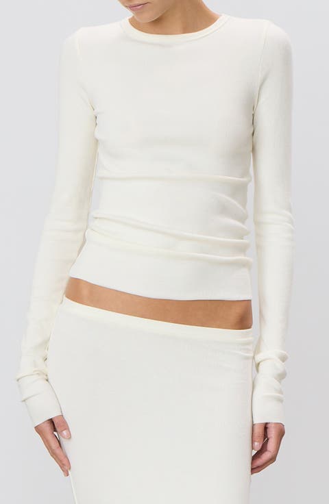 Long Sleeve Fitted T-Shirt