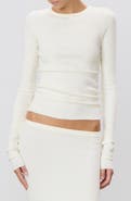 ETERNE Long Sleeve Fitted T-Shirt