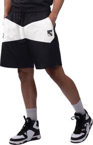 STARTER Men's Starter x NHL Black Ice Black/White New York Rangers Linechange Shorts