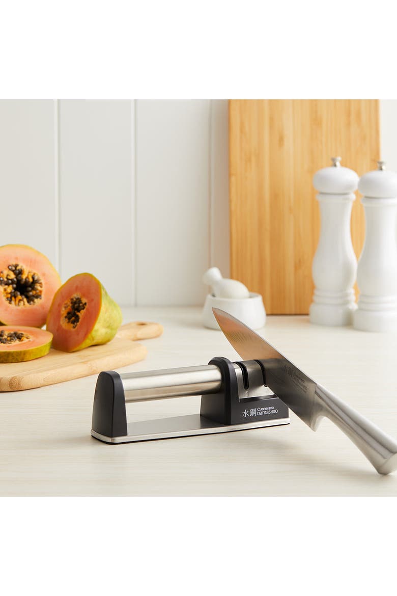 Damashiro® 2-Step Knife Sharpener, Alternate, color, Black