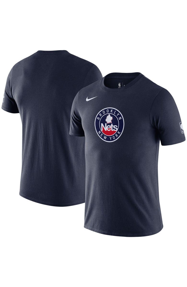 Nike Men's Nike Navy Brooklyn Nets 2021/22 City Edition Essential Logo Performance T-Shirt, Main, color, 
