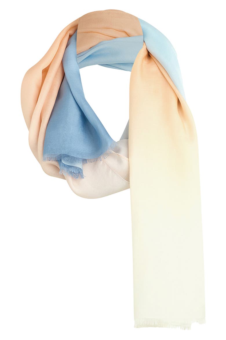 The Ombré Scarf, Main, color, IVORY MULTI