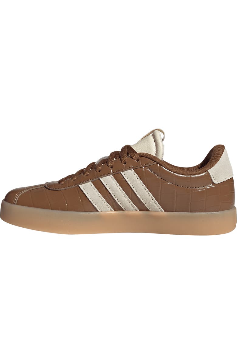 adidas VL Court 3.0 Sneaker, Alternate, color, Brown/ Cream White/ Gold Met