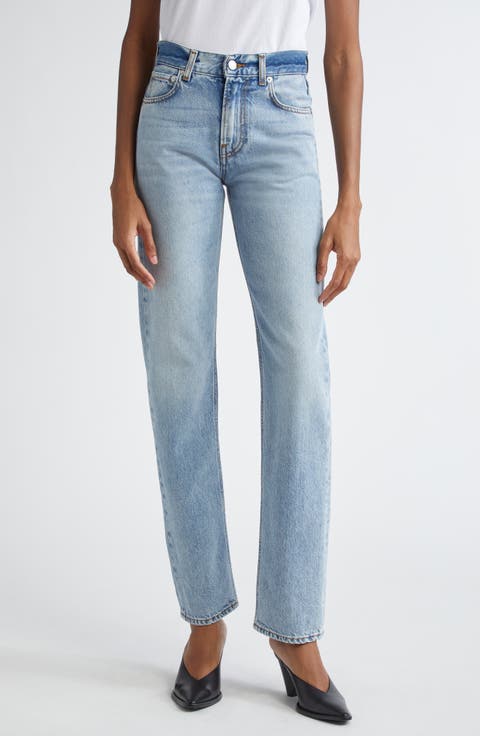 Cleo Straight Leg Jeans (Blue Aqua)