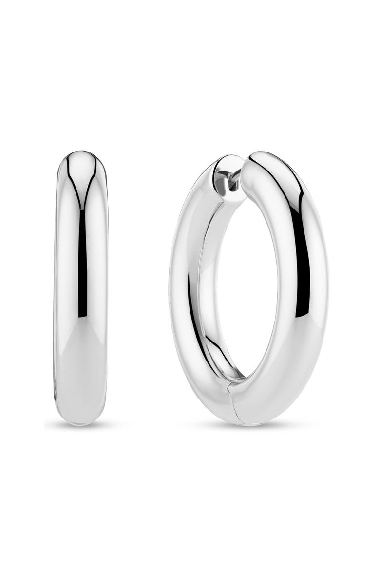 Earrings Carrara X-Grande Pianura, Main, color, Sterling Silver