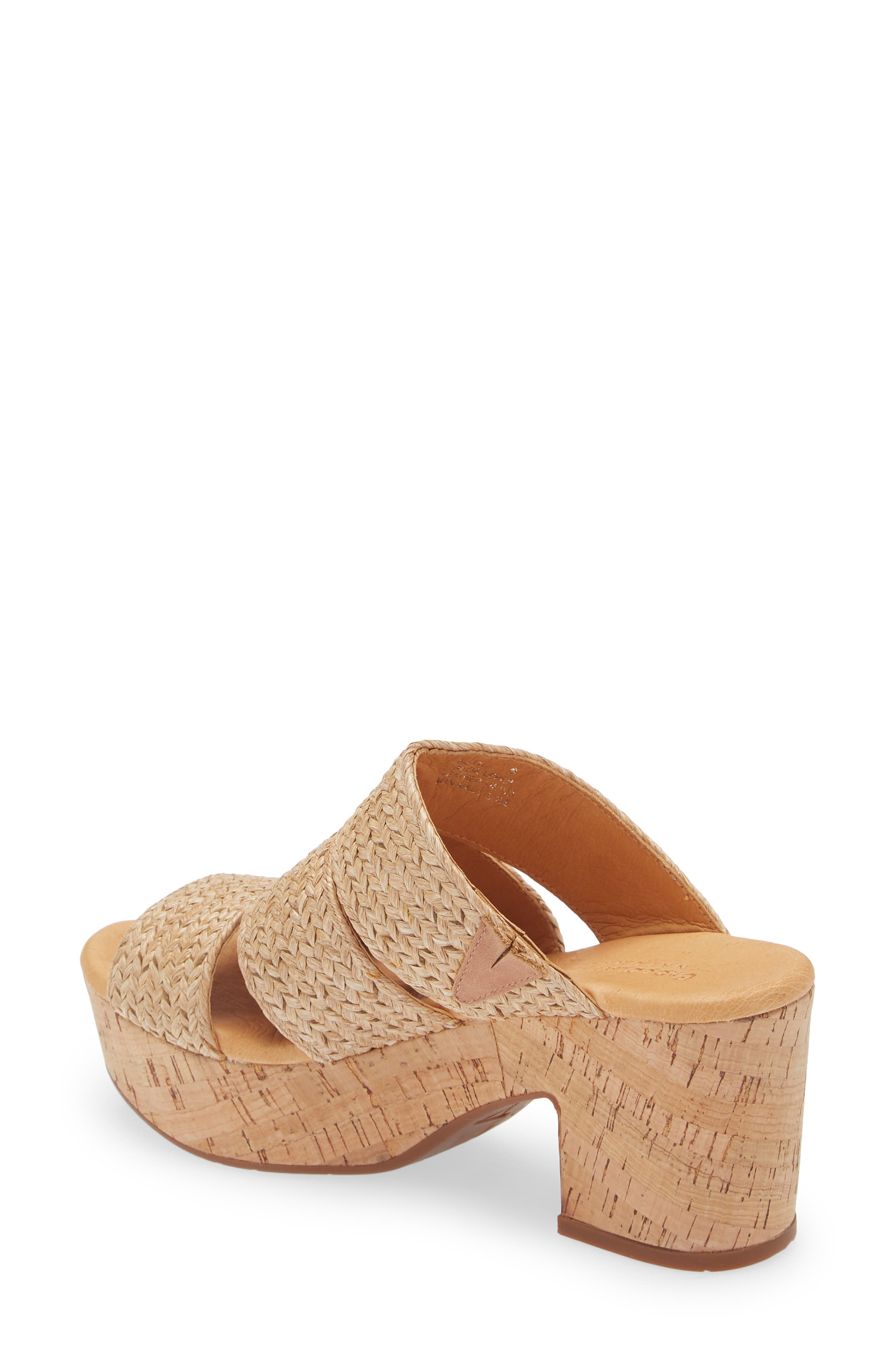 Chocolat Blu Gusto Platform Sandal, Alternate, color, Natural Raffia