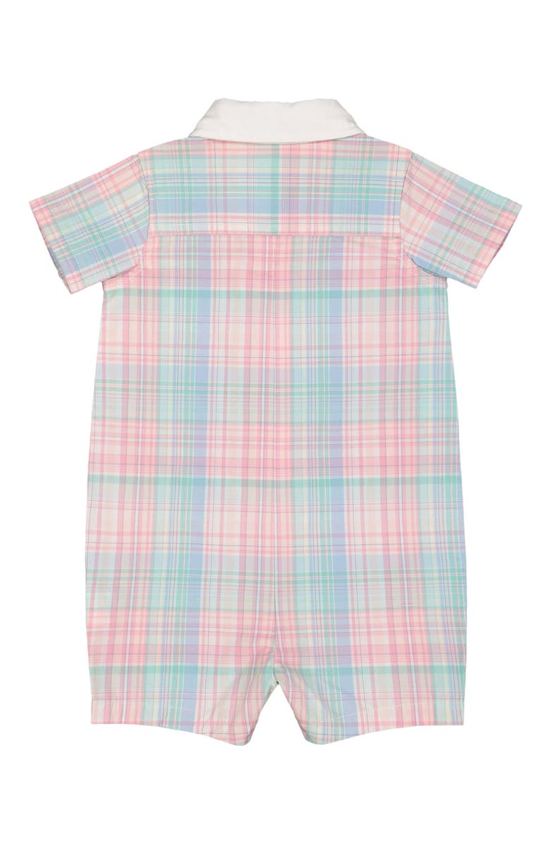Hope & Henry Baby Poplin Button Front Romper, Infant, Alternate, color, 