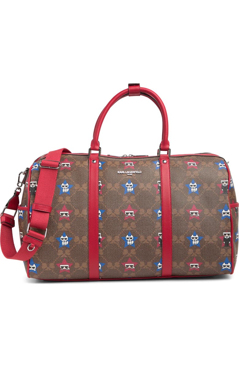 KARL LAGERFELD PARIS Valette Duffle Bag, Main, color,