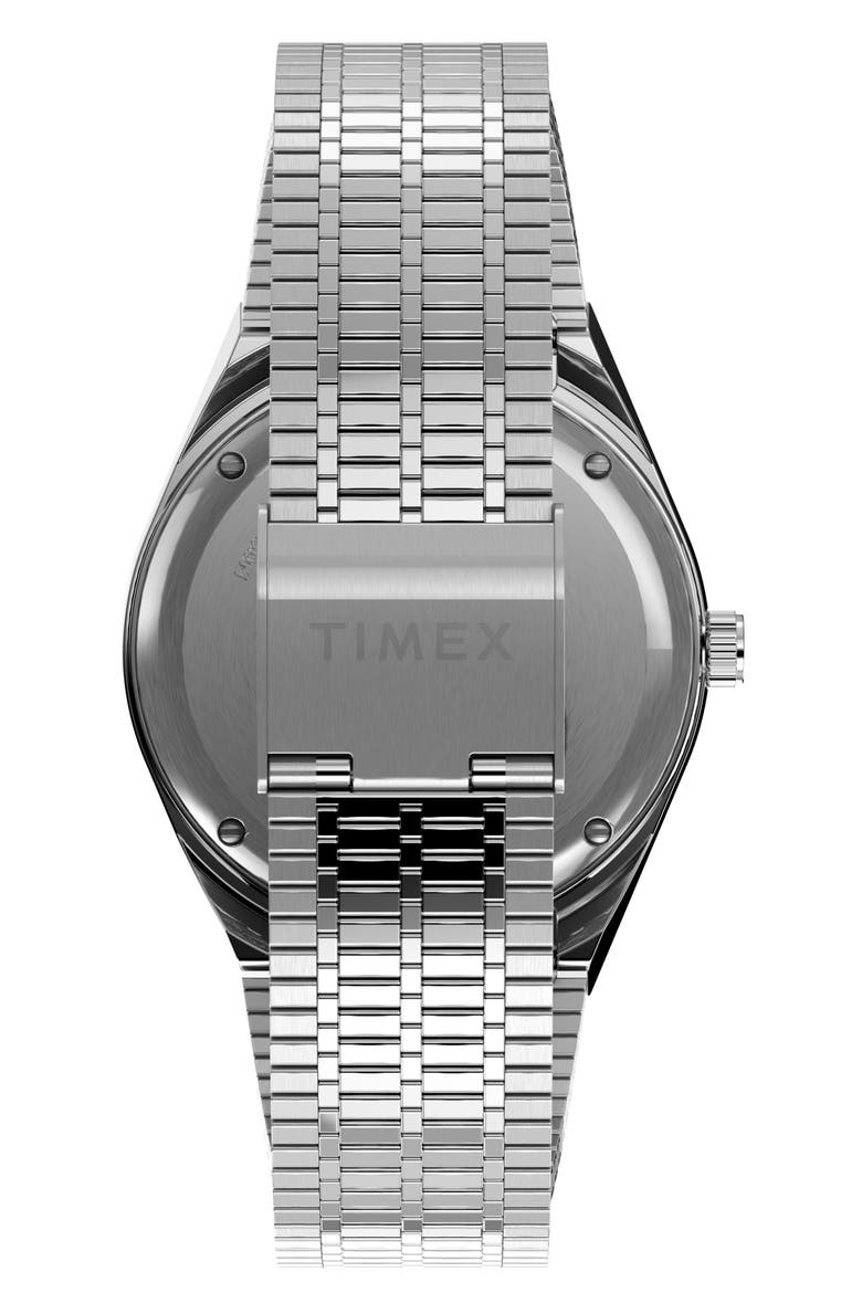 Q Timex Reissue Bracelet Watch, 38mm, Alternate, color, SILVER