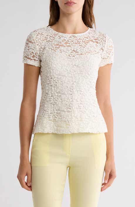 Theory Stretch Lace Top