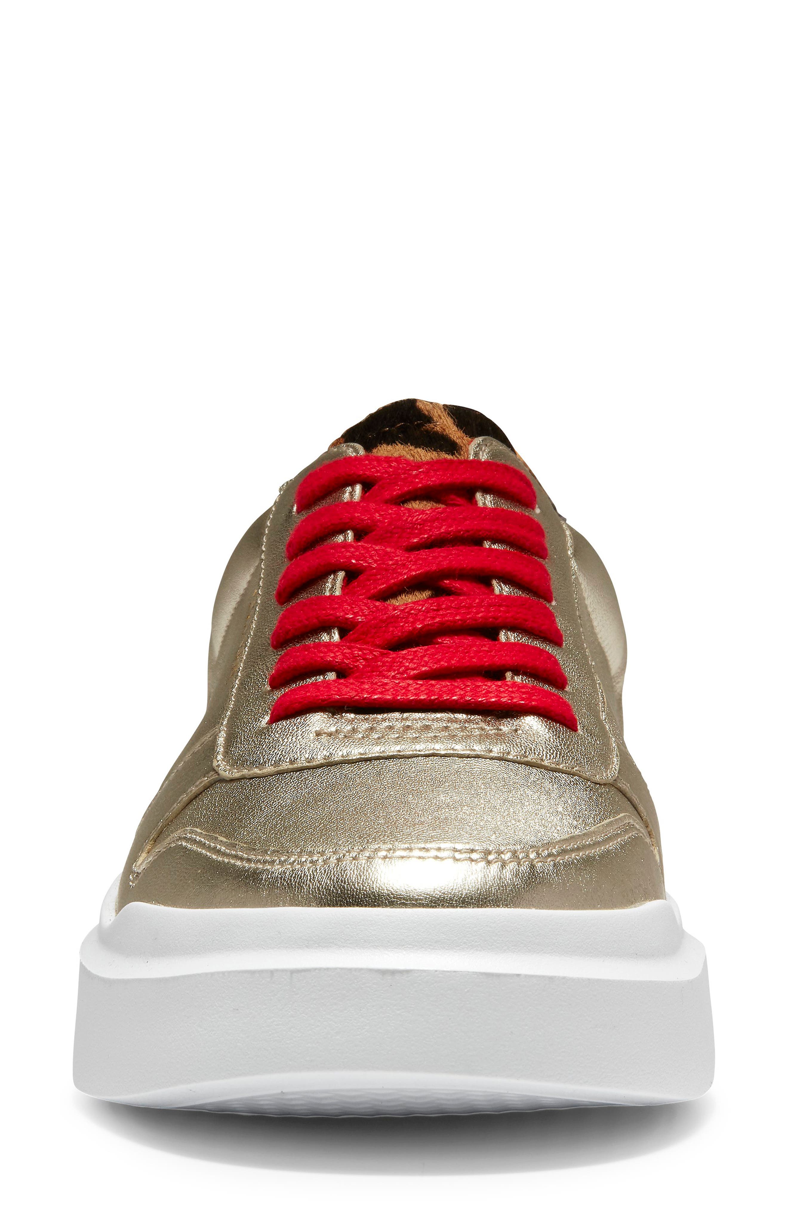 GrandPro Rally Sneaker, Alternate, color, LIGHT GOLD/ WHITE LEATHER