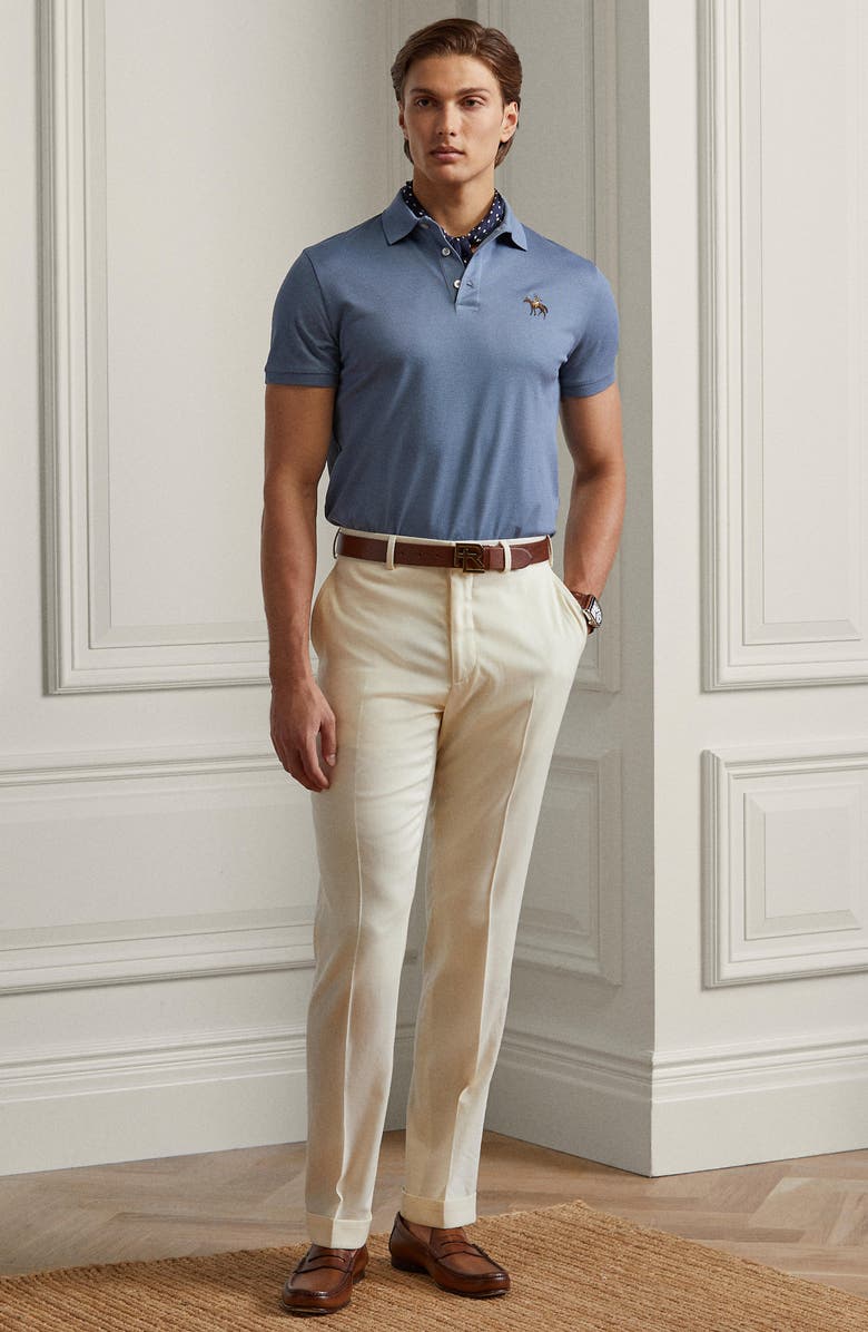 Ralph Lauren Purple Label Cotton Piqué Polo, Alternate, color, 