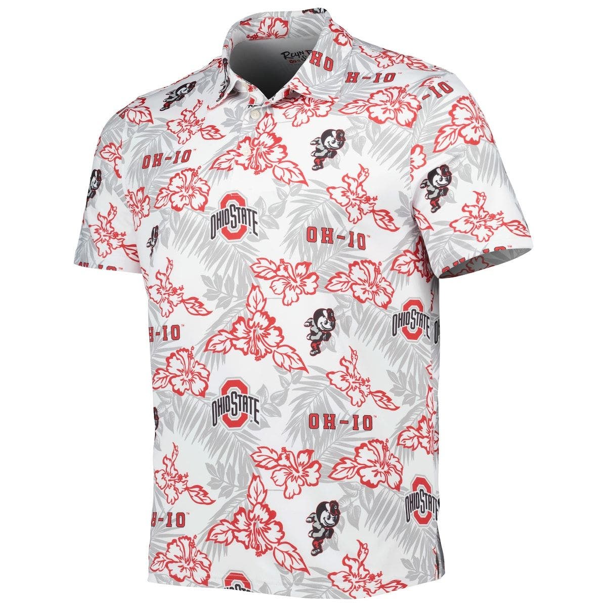 Men's Reyn Spooner White Ohio State Buckeyes Performance Polo - image 2