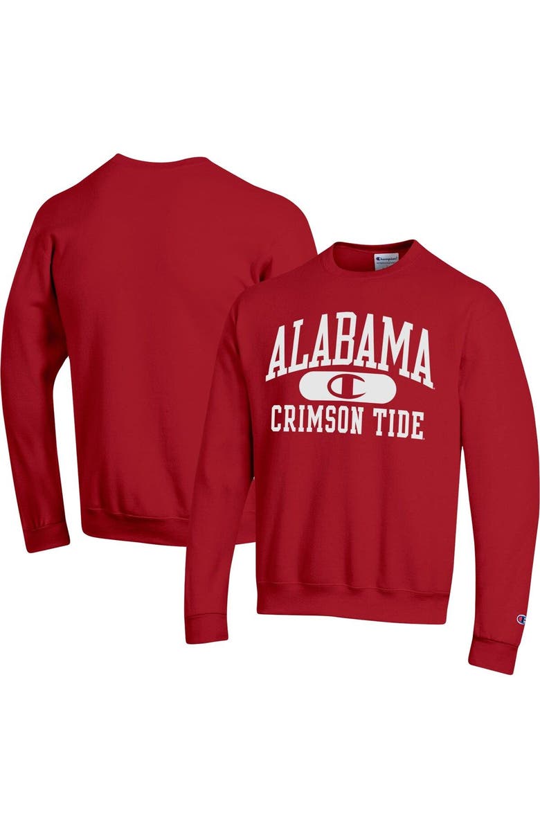 Champion Men's Champion Crimson Alabama Crimson Tide Arch Pill Sweatshirt, Main, color, Crimson