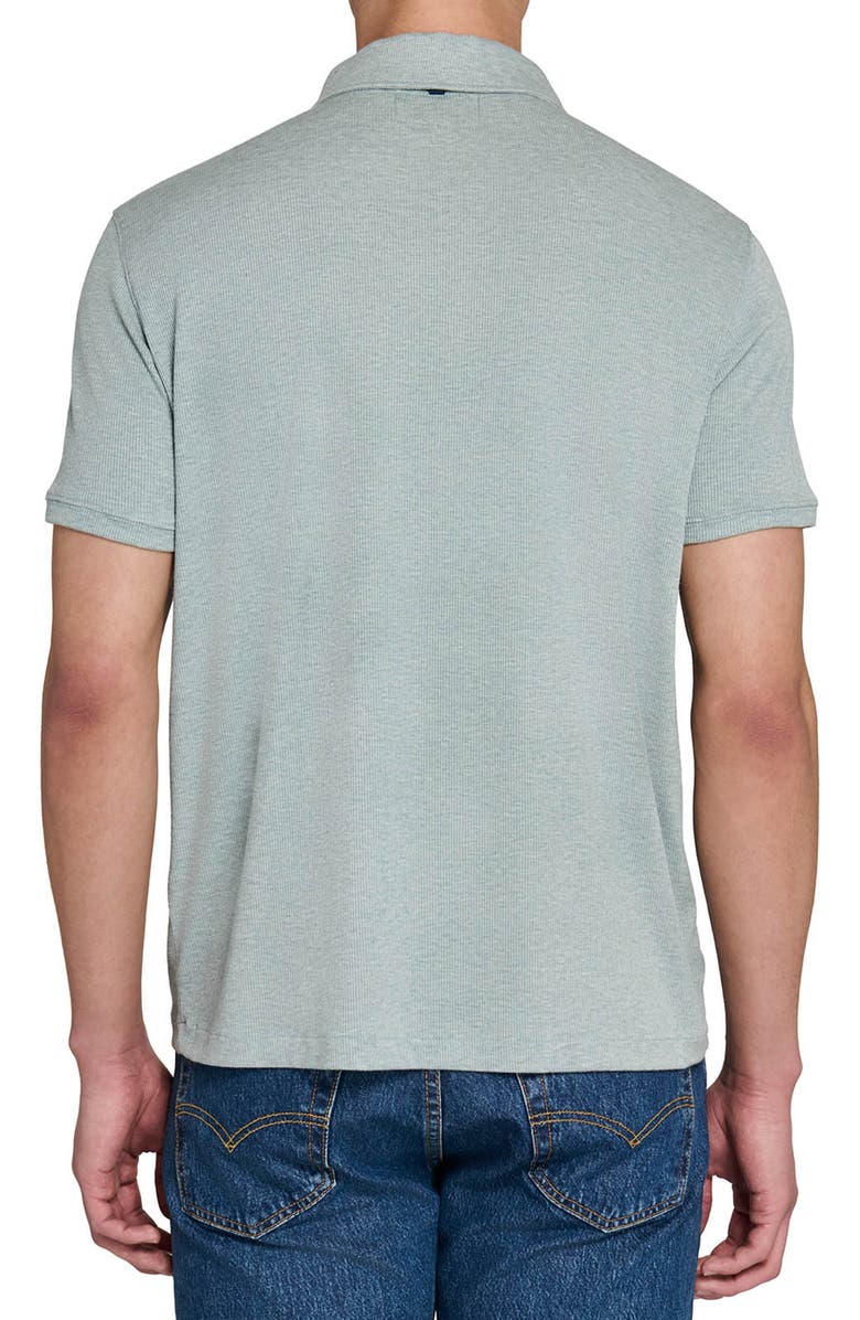 W.R.K Slim Fit Rib Solid Polo, Alternate, color, Teal