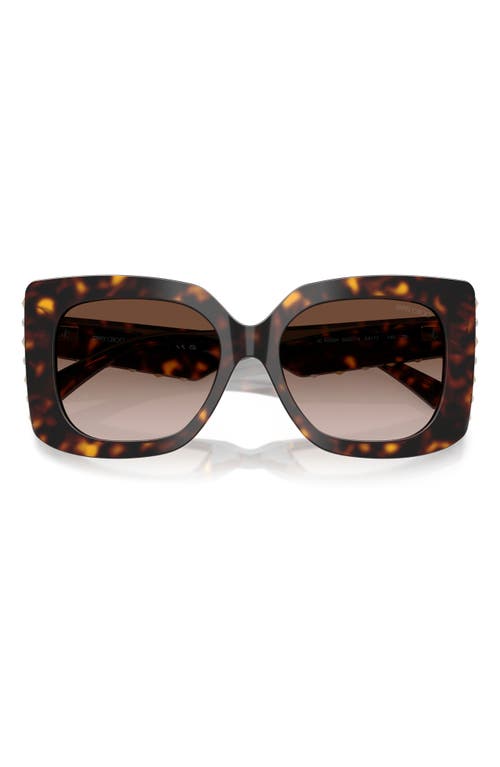 Jimmy Choo 54mm Gradient Butterfly Sunglasses In Brown