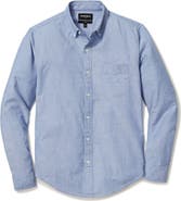 Bonobos Slim Fit Solid Blue Stretch Cotton Button-Down Oxford Shirt