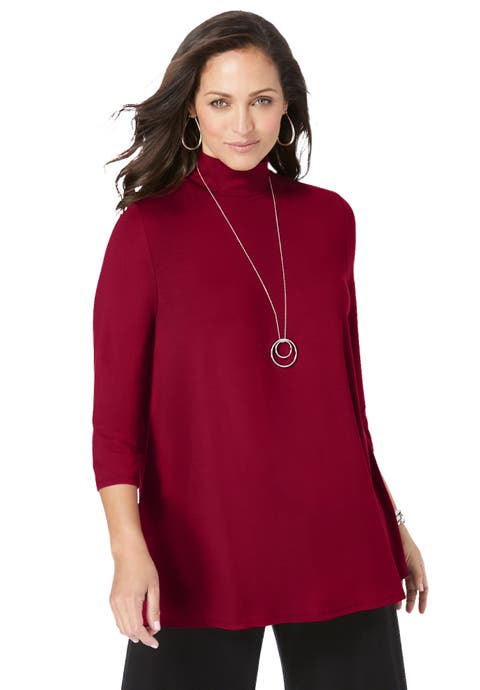 Mockneck Swing Tunic (Plus Available)