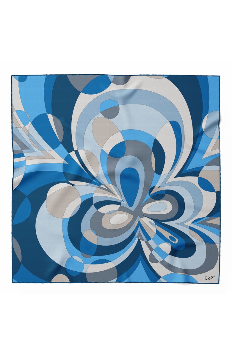 Elizabetta Michelle - Silk Bandana for Women, Main, color, Blue