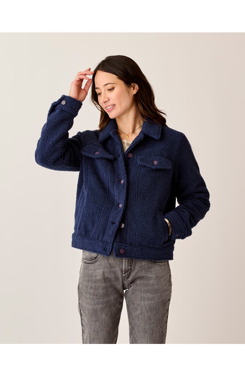 Carve Designs Rhea Boucle Trucker, Alternate, color, Navy