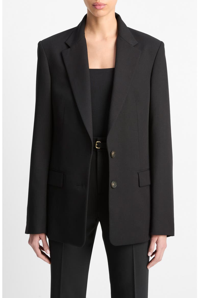 Oversize Blazer, Main, color, BLACK